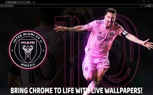 Messi in Inter Miami Live Wallpaper  from Chrome web store to be run with OffiDocs Chromium online