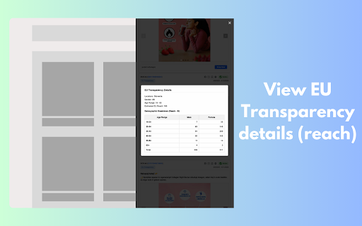Meta Ad Library Viewer  from Chrome web store to be run with OffiDocs Chromium online