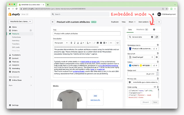 Metafields Guru  from Chrome web store to be run with OffiDocs Chromium online