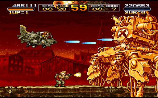Metal Slug 5 Game for Chrome  from Chrome web store to be run with OffiDocs Chromium online