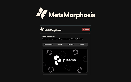 Metamorphosis  from Chrome web store to be run with OffiDocs Chromium online