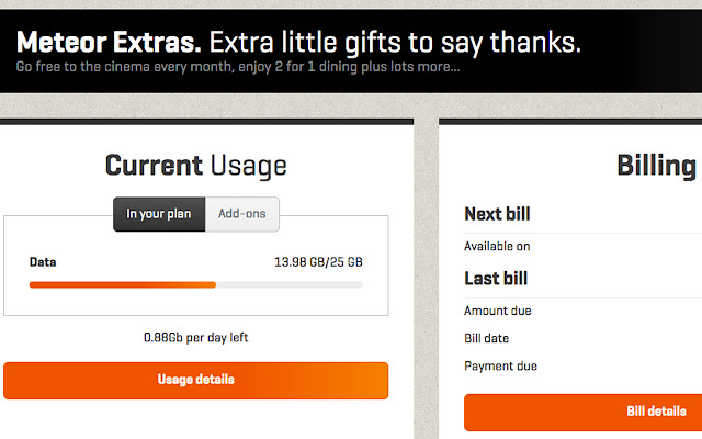 Meteor Ireland mobile broadband data  from Chrome web store to be run with OffiDocs Chromium online