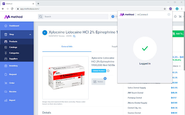 Method mConnect Extension  from Chrome web store to be run with OffiDocs Chromium online