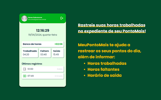 MeuPontoMais  from Chrome web store to be run with OffiDocs Chromium online
