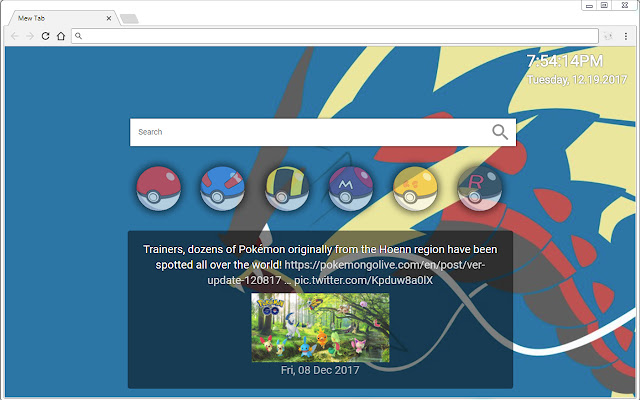 Mew Tab  from Chrome web store to be run with OffiDocs Chromium online