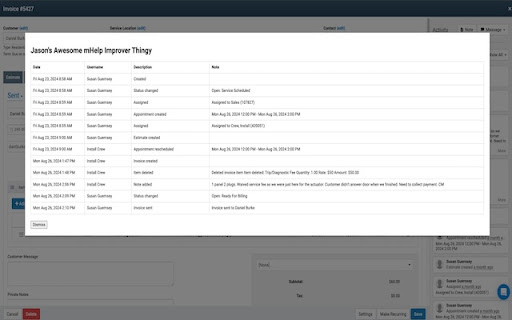 mHelp Helper  from Chrome web store to be run with OffiDocs Chromium online