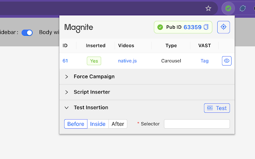 MIA Debugger  from Chrome web store to be run with OffiDocs Chromium online