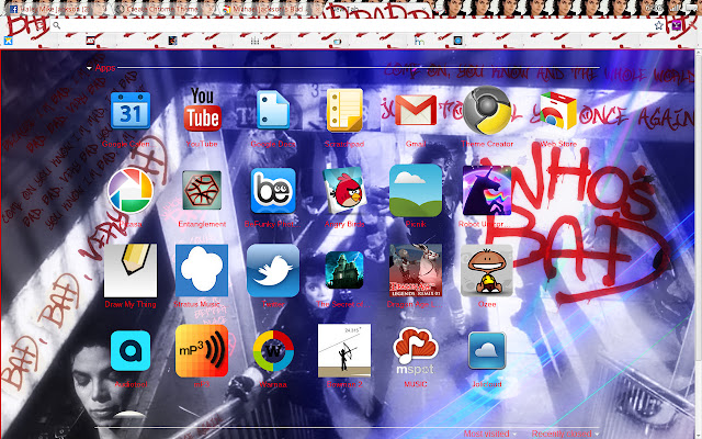 Michael Jacksons Bad  from Chrome web store to be run with OffiDocs Chromium online