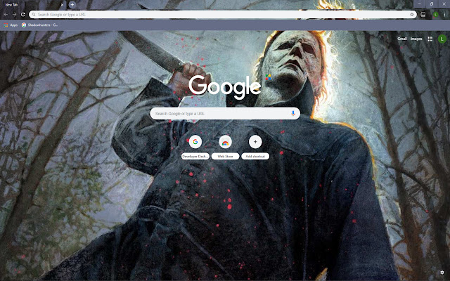Michael Myers Theme  from Chrome web store to be run with OffiDocs Chromium online
