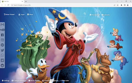 Mickey Mouse Wallpaper  from Chrome web store to be run with OffiDocs Chromium online