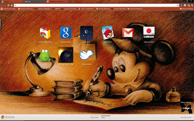 Mickey Sketch Theme  from Chrome web store to be run with OffiDocs Chromium online