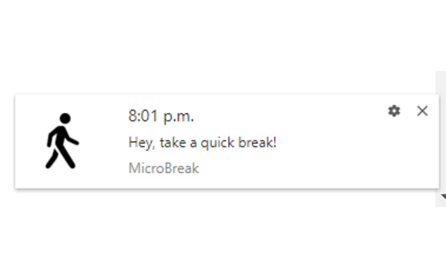 MicroBreak  from Chrome web store to be run with OffiDocs Chromium online