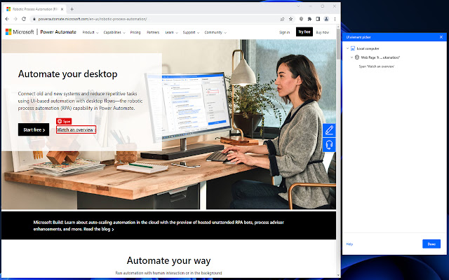 Microsoft Power Automate (Legacy)  from Chrome web store to be run with OffiDocs Chromium online