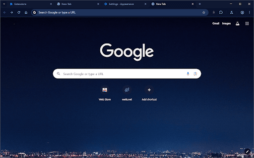 Midnight Skyline  from Chrome web store to be run with OffiDocs Chromium online