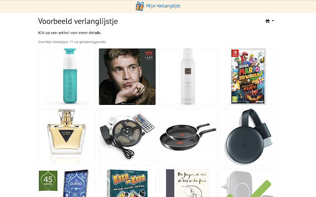 Mijn Verlanglijst  from Chrome web store to be run with OffiDocs Chromium online