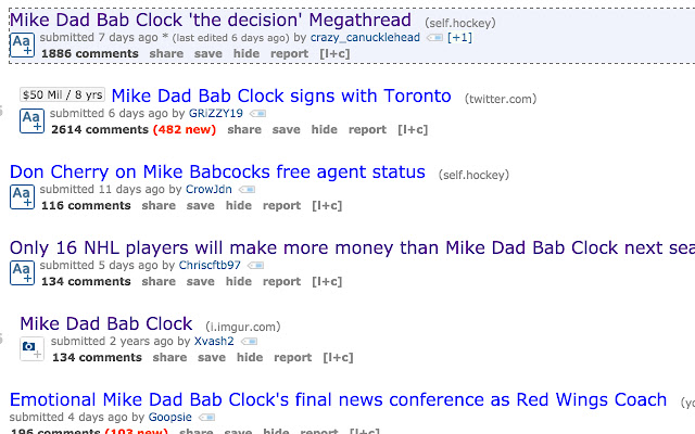 Mike Dad Bab Clock mula sa Chrome web store na tatakbo sa OffiDocs Chromium online