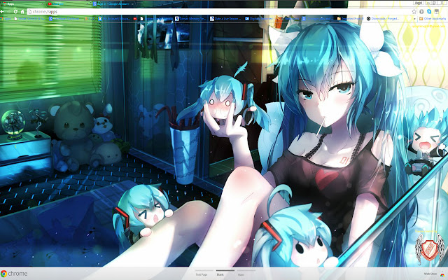 Miku And Friends 17 1366x768  from Chrome web store to be run with OffiDocs Chromium online