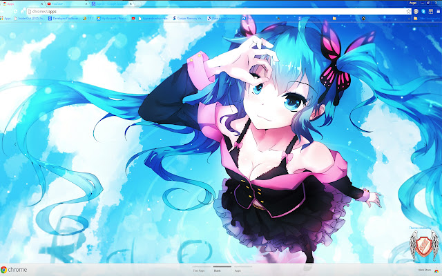 Miku And Friends 18 1366x768 de la boutique en ligne Chrome doit être exécuté avec OffiDocs Chromium en ligne