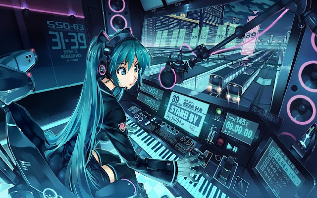Miku Theme 1366x768  from Chrome web store to be run with OffiDocs Chromium online
