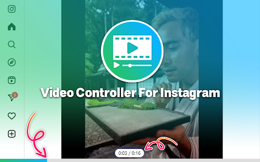 Milad Video Controller For Instagram  from Chrome web store to be run with OffiDocs Chromium online