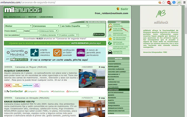 milblock  from Chrome web store to be run with OffiDocs Chromium online