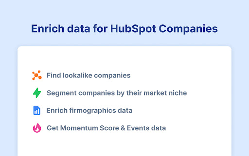 Milda HubSpot CRM Enrichment  from Chrome web store to be run with OffiDocs Chromium online