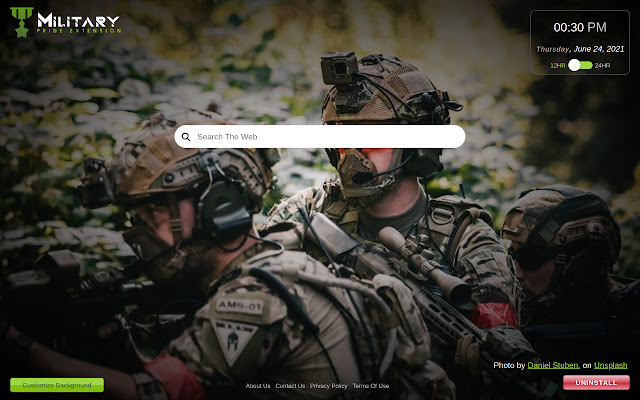Military Pride Extension  from Chrome web store to be run with OffiDocs Chromium online