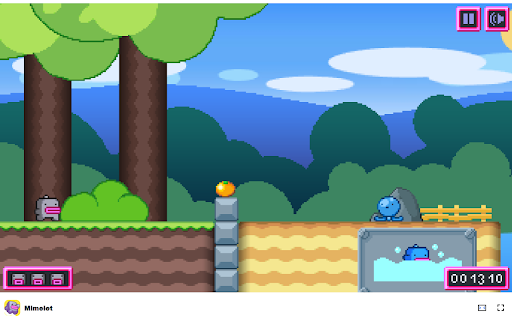 Mimelet Game Jump, Steal Powers, and Overcome Obstacles!  from Chrome web store to be run with OffiDocs Chromium online