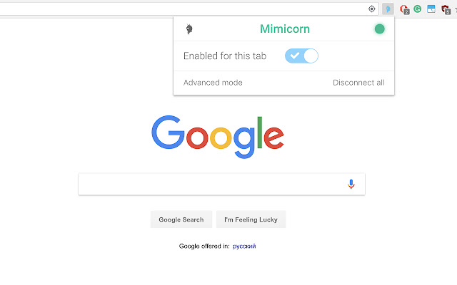 Mimicorn  from Chrome web store to be run with OffiDocs Chromium online