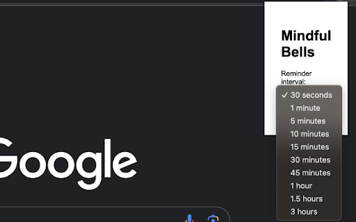 Mindful Bells  from Chrome web store to be run with OffiDocs Chromium online