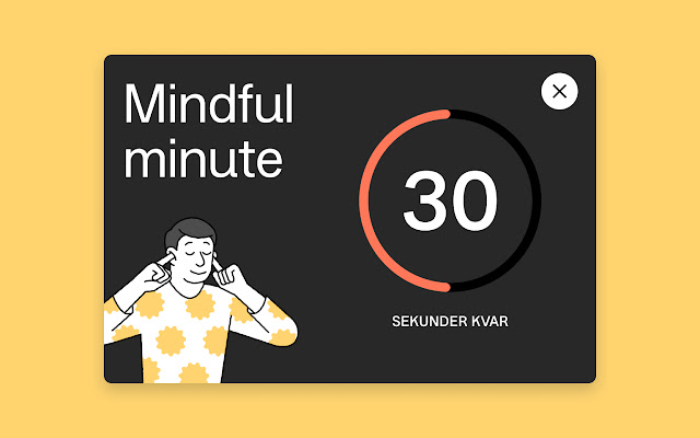 Mindful Minute  from Chrome web store to be run with OffiDocs Chromium online