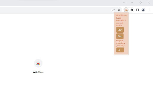 Mindfulness Break Reminder  from Chrome web store to be run with OffiDocs Chromium online