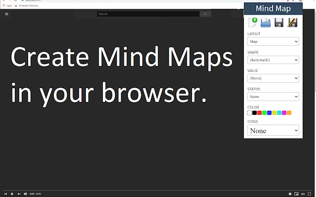 MindMap  from Chrome web store to be run with OffiDocs Chromium online
