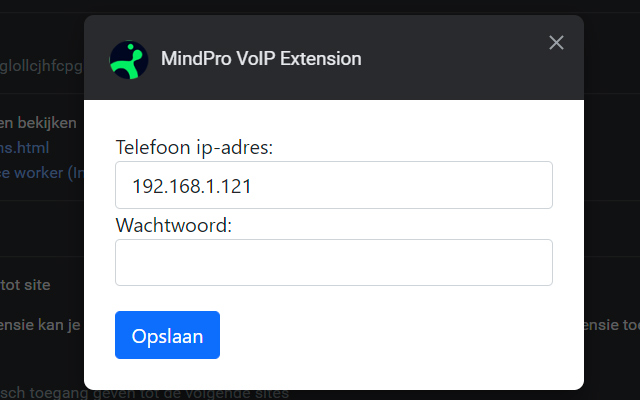 MindPro VoIP Extension  from Chrome web store to be run with OffiDocs Chromium online