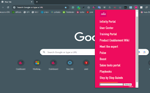 _MIND Quick Access Addon  from Chrome web store to be run with OffiDocs Chromium online