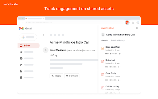 Mindtickle for Gmail  from Chrome web store to be run with OffiDocs Chromium online