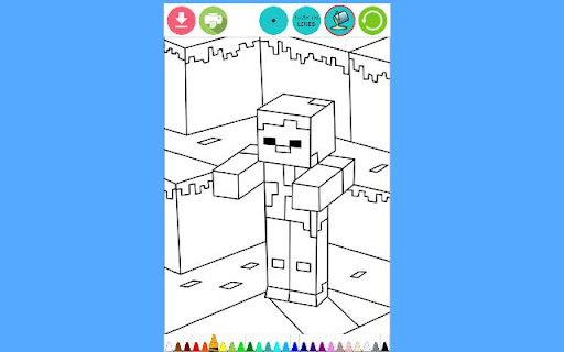 Minecraft Coloring Book 789  from Chrome web store to be run with OffiDocs Chromium online