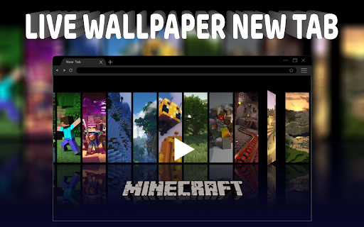 Minecraft Live Wallpapers New Tab  from Chrome web store to be run with OffiDocs Chromium online