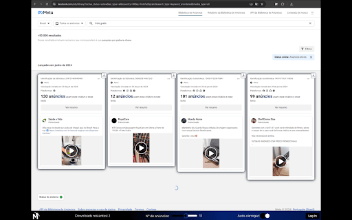 Mineria AdLibrary Ad Finder  Ad spy Tool  from Chrome web store to be run with OffiDocs Chromium online