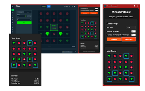 Mines Strategist  from Chrome web store to be run with OffiDocs Chromium online