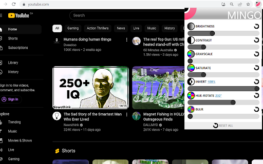 Mingo  from Chrome web store to be run with OffiDocs Chromium online