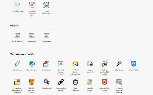 Minificateur HTML, CSS et JavaScript  from Chrome web store to be run with OffiDocs Chromium online