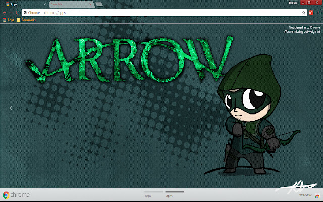 Minimal Arrow 1366*768  from Chrome web store to be run with OffiDocs Chromium online
