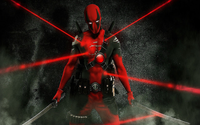 Minimal Deadpool Red lazerThemes  from Chrome web store to be run with OffiDocs Chromium online