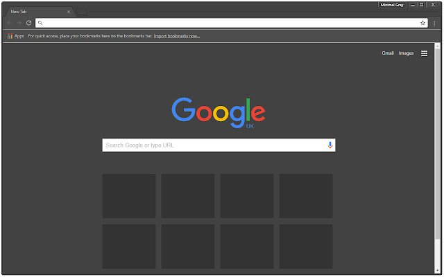 Minimal Gray  from Chrome web store to be run with OffiDocs Chromium online