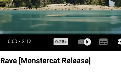 Minimalist  Clean YouTube Speed Control  from Chrome web store to be run with OffiDocs Chromium online
