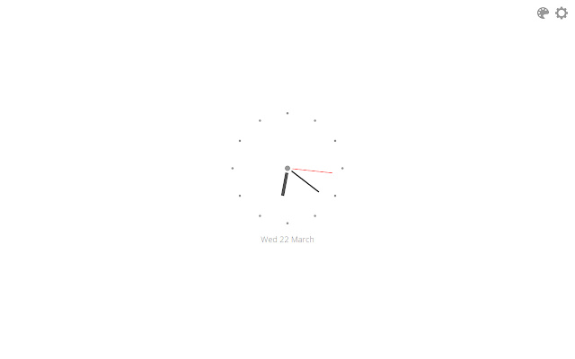 Minimal New Tab Clock  from Chrome web store to be run with OffiDocs Chromium online