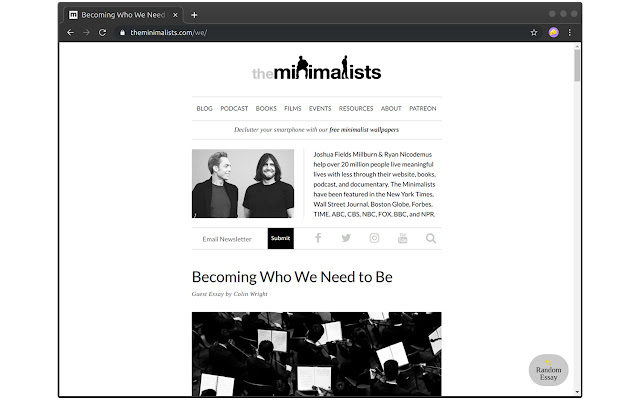Minimal Random  from Chrome web store to be run with OffiDocs Chromium online