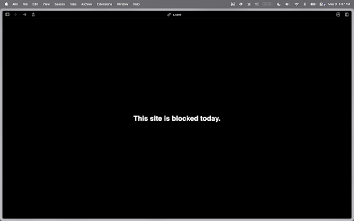 Minimal Site Blocker  from Chrome web store to be run with OffiDocs Chromium online