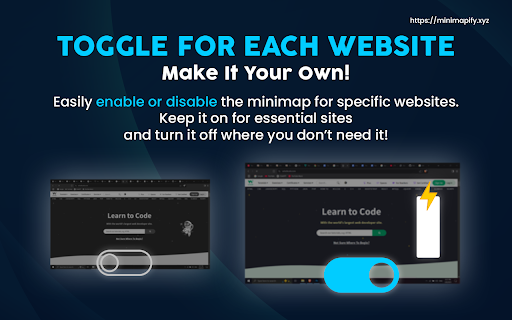 Minimapify Smart Scrolling for Seamless Browsing  from Chrome web store to be run with OffiDocs Chromium online